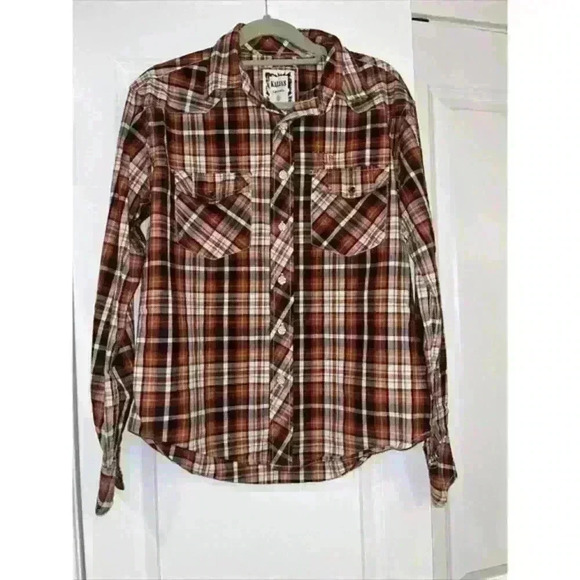 Kaijas Women’s Shirt Vintage 1980 Western Checked Shirt Medium‎ M - Picture 5 of 6